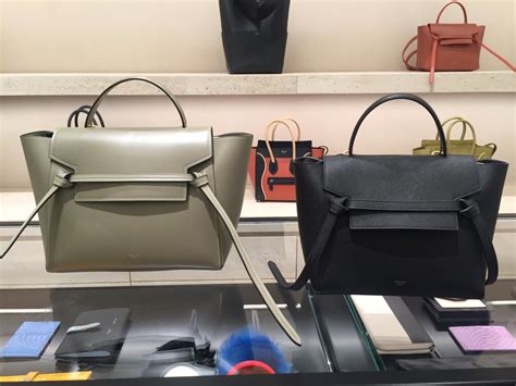 celine belt bag vs luggage